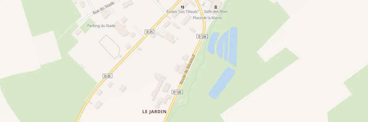 Plan du 2 Rte de Béceleuf à Fenioux