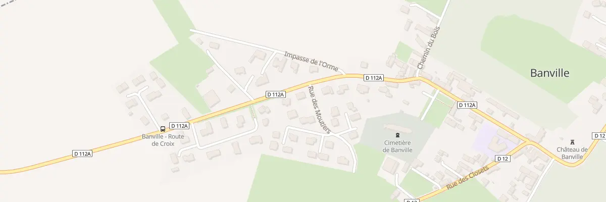 Plan du 11 Rte de Sainte-Croix à Banville