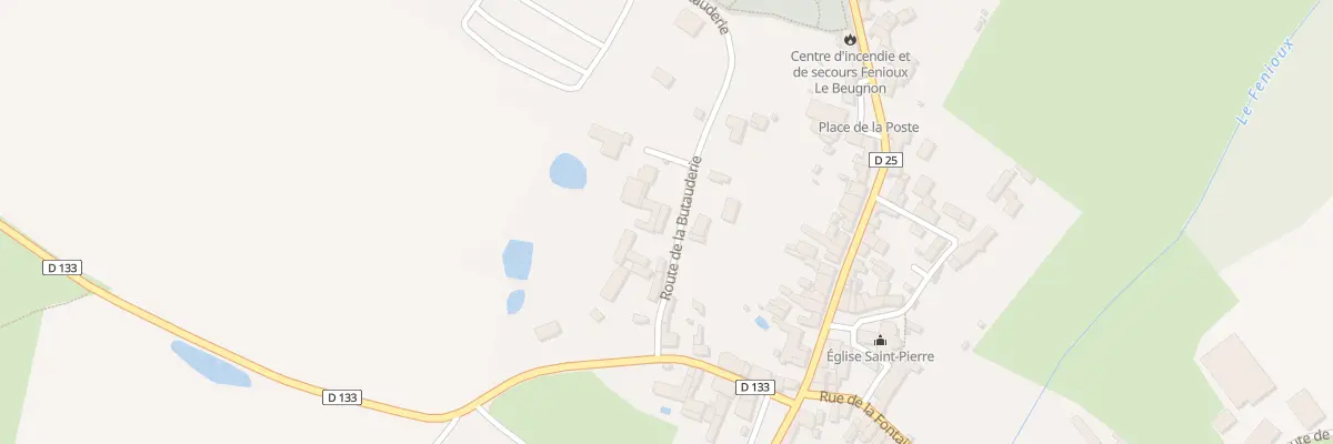 Plan du 1 Rte de la Butauderie à Fenioux