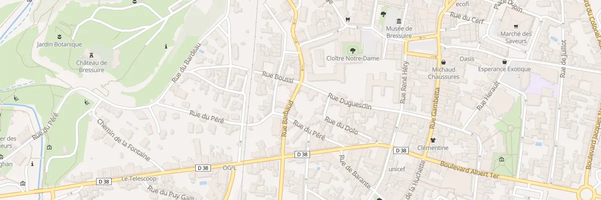 Plan du 28 Rue Duguesclin à Bressuire