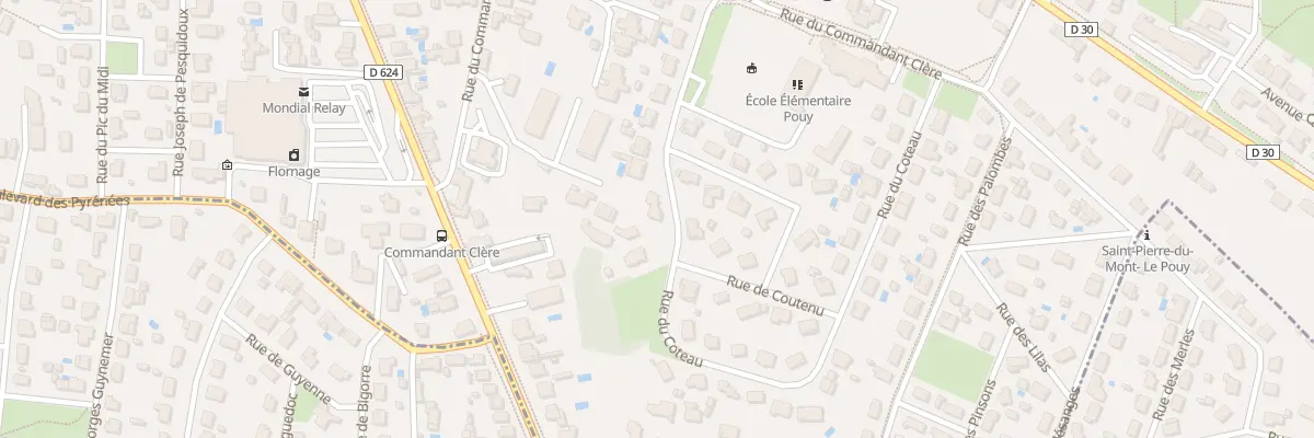 Plan du 18 Rue du Coteau à Mont-de-Marsan