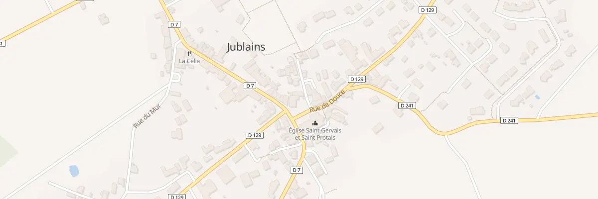 Plan du 1 Rue de Douce à Jublains