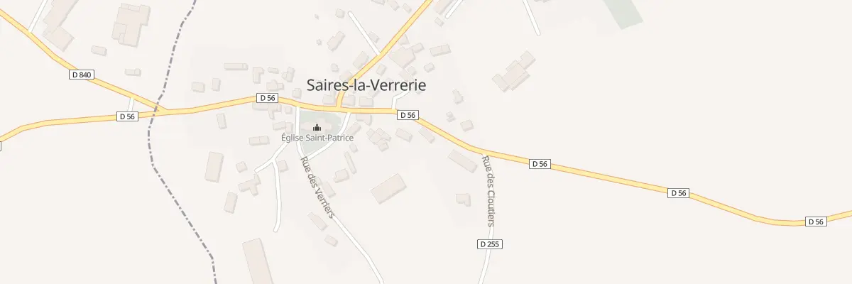 Plan du 10 Rue des Aumones à Saires-la-Verrerie