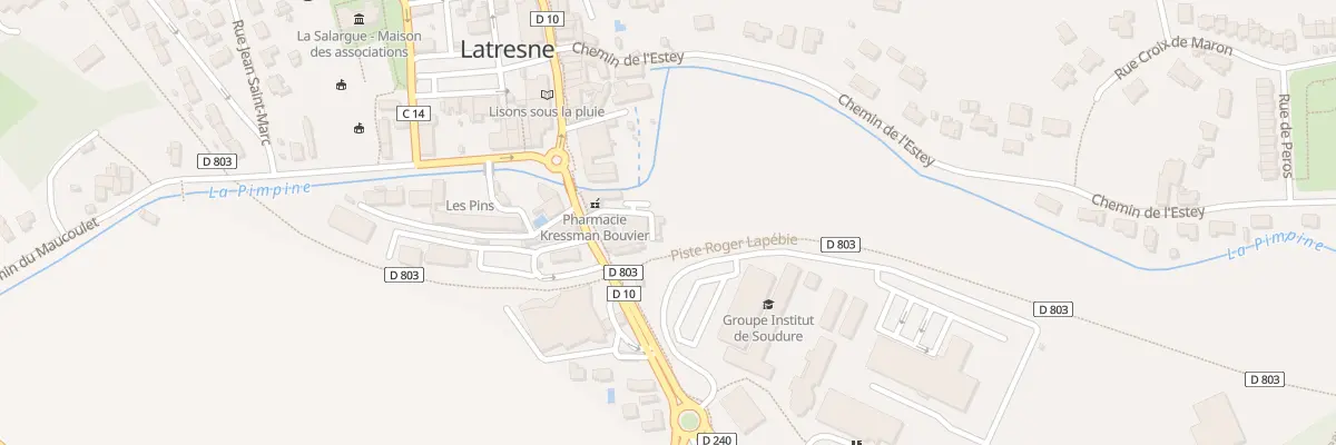 Plan du 12Q Av de la Liberation à Latresne
