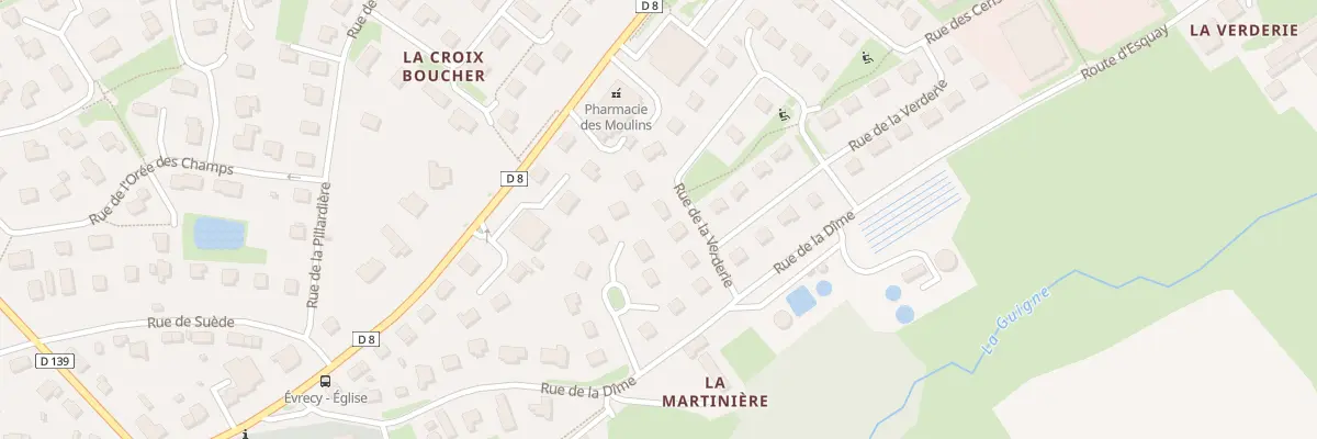 Plan du 40 Rue de la Verderie à Évrecy