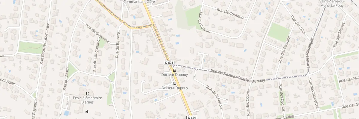 Plan du 1 Rue du Docteur Charles Dupouy à Mont-de-Marsan
