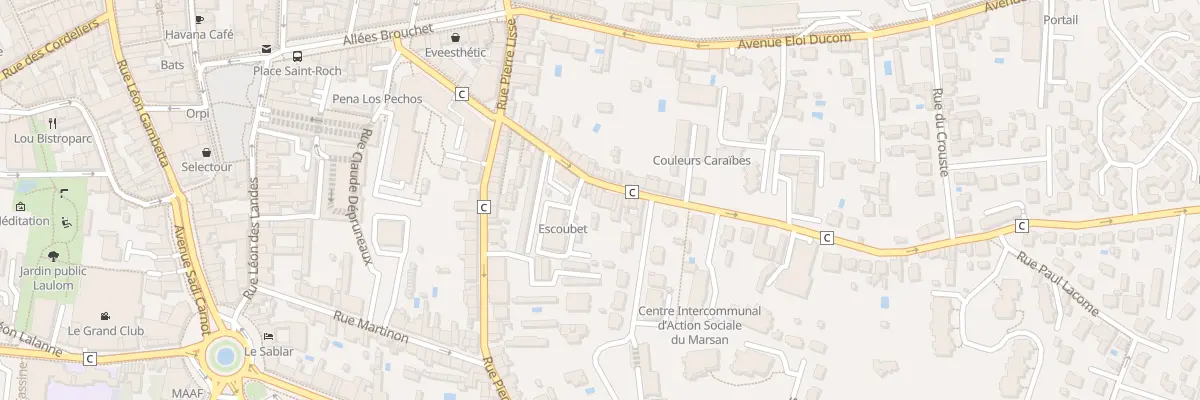 Plan du 222 Rue de la Croix Blanche à Mont-de-Marsan