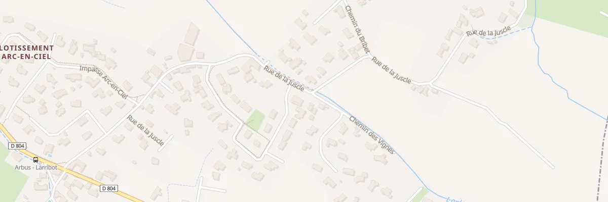 Plan du 32 Rue de la Juscle à Arbus