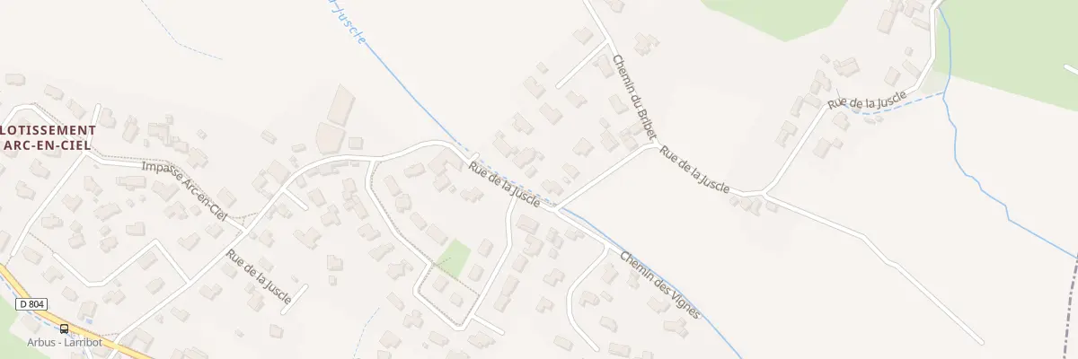 Plan du 17 Rue de la Juscle à Arbus