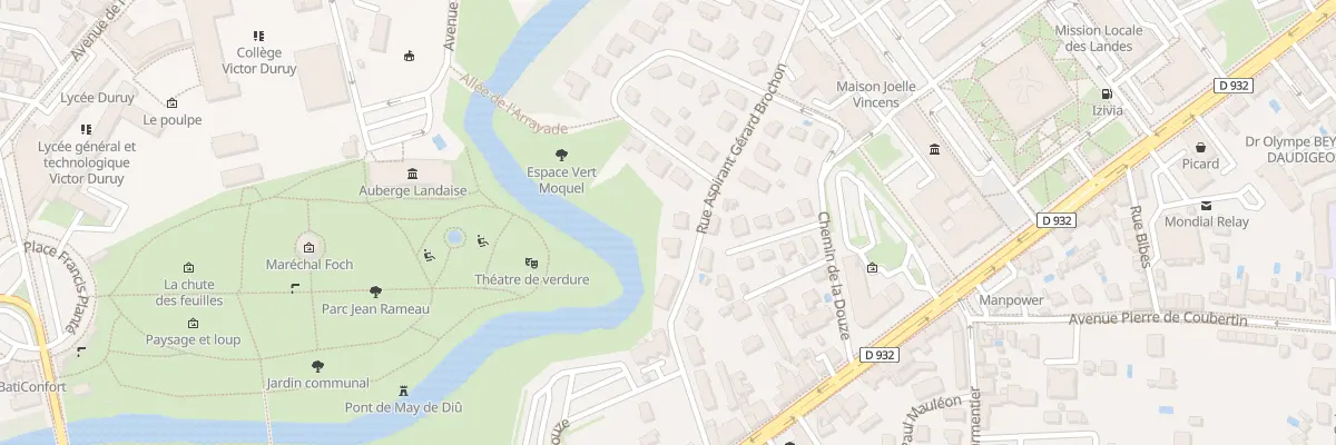 Plan du 7 Rue Aspirant G Brochon à Mont-de-Marsan