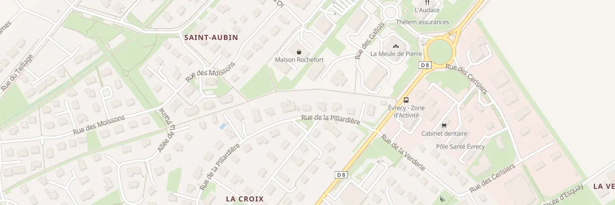 Plan du 33 Rue de la Pillardière à Évrecy