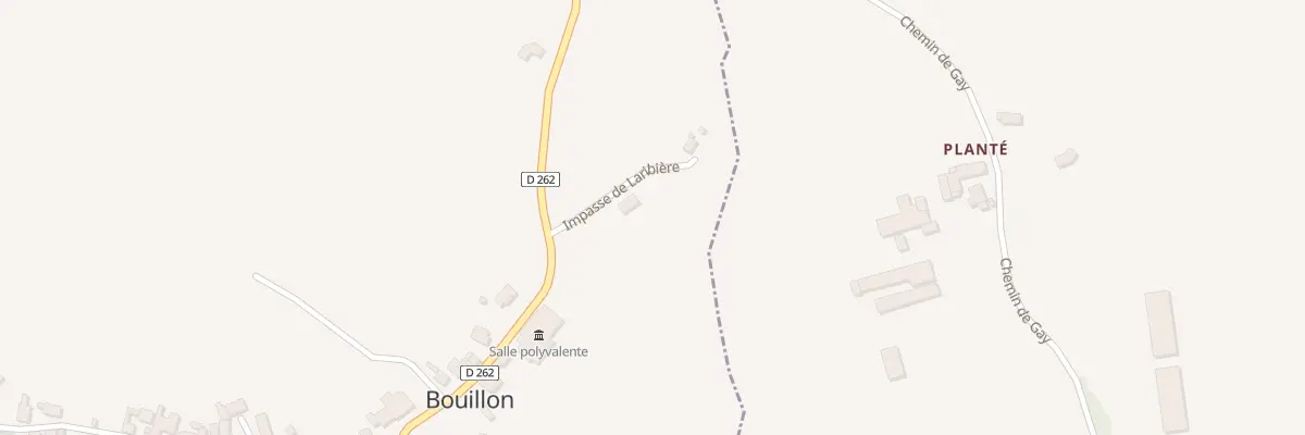 Plan du 9820 Imp Lariviere à Bouillon