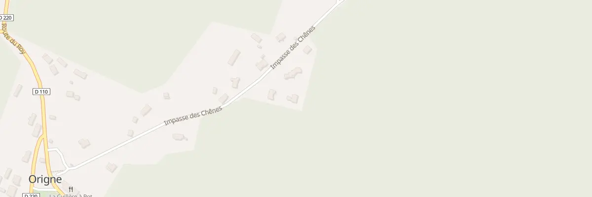 Plan du 5000F La Braneyre Nord à Origne