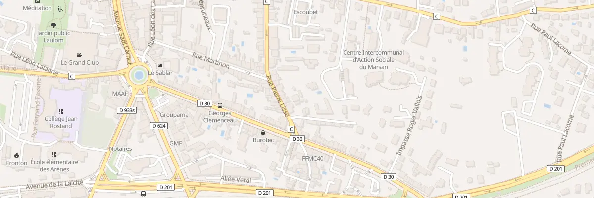 Plan du 63 Rue Pierre Lisse à Mont-de-Marsan