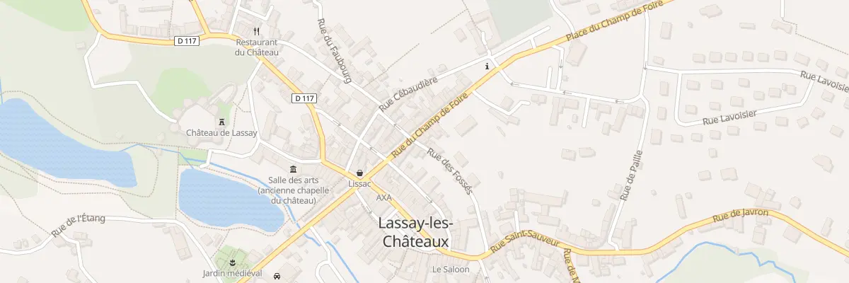 Plan du 14 Rue du champ de foire à Lassay-les-Châteaux