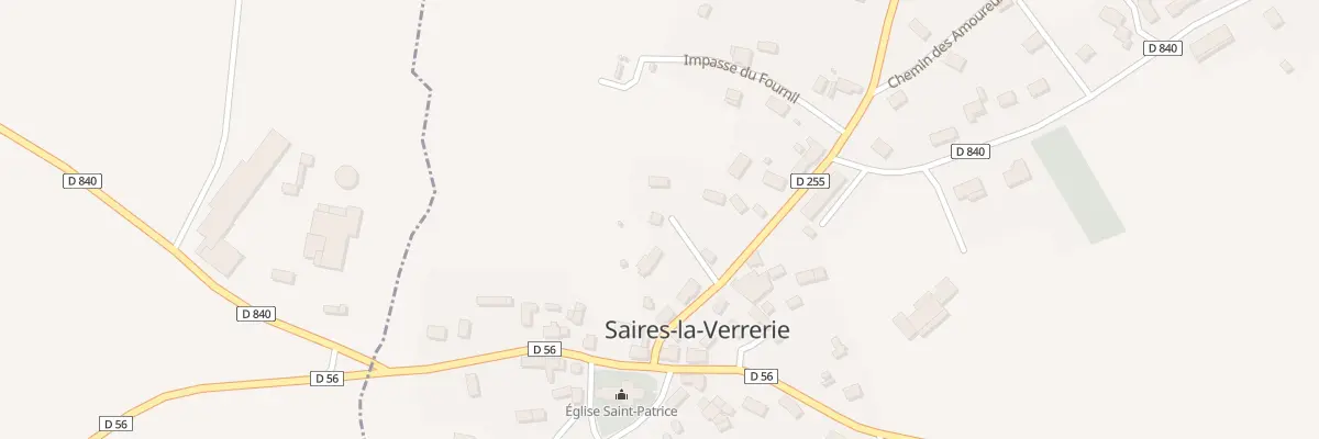 Plan du 13 Rue de la Libération à Saires-la-Verrerie