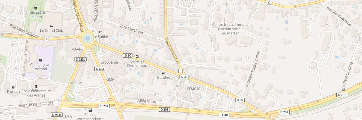 Plan du 63B Rue Pierre Lisse à Mont-de-Marsan