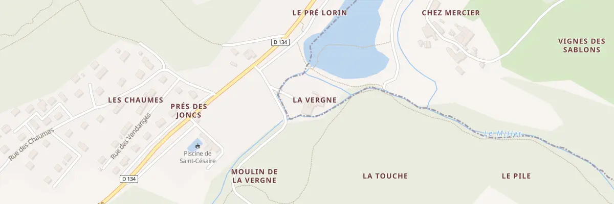 Plan du 1 Moulin de la Vergne à Saint-Bris-des-Bois