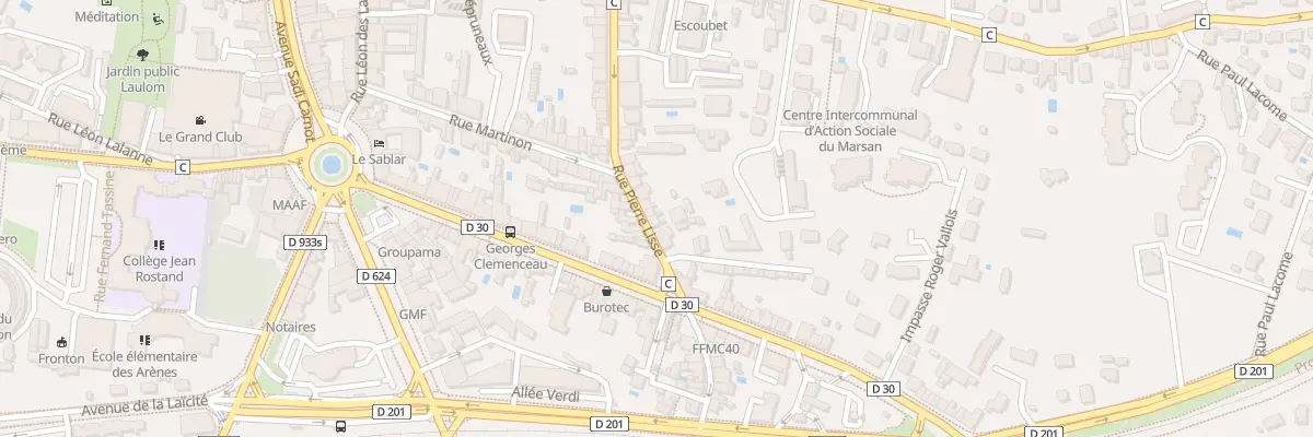 Plan du 61B Rue Pierre Lisse à Mont-de-Marsan