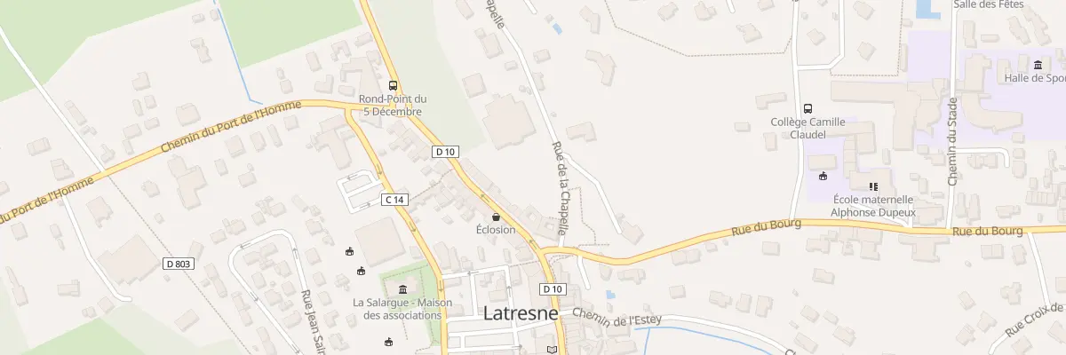 Plan du 8 Rue de la Chapelle à Latresne