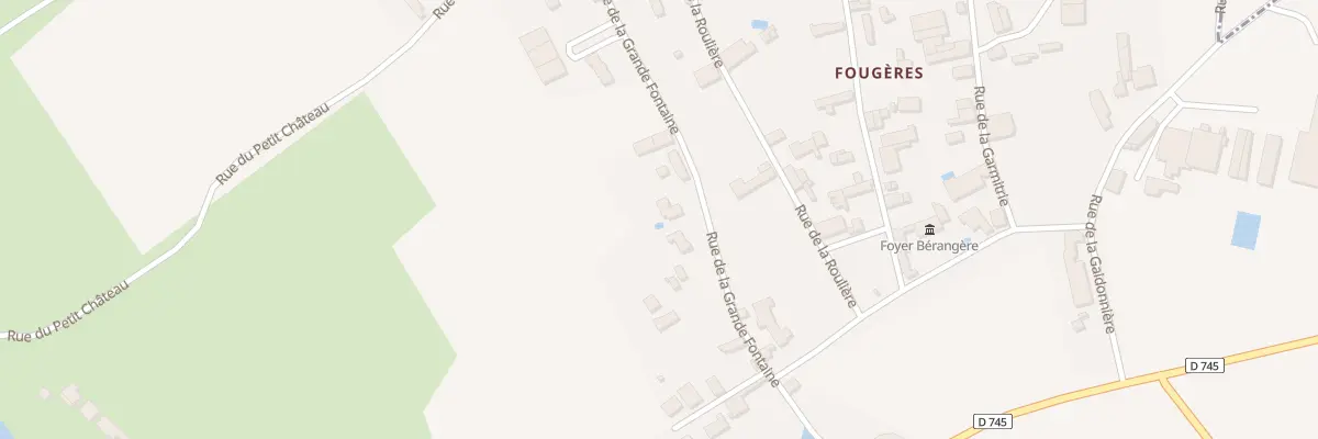 Plan du 11 Rue de la Grande Fontaine à Béceleuf