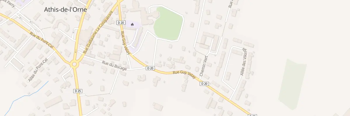 Plan du 27 Rue Guy Velay à Athis-Val de Rouvre