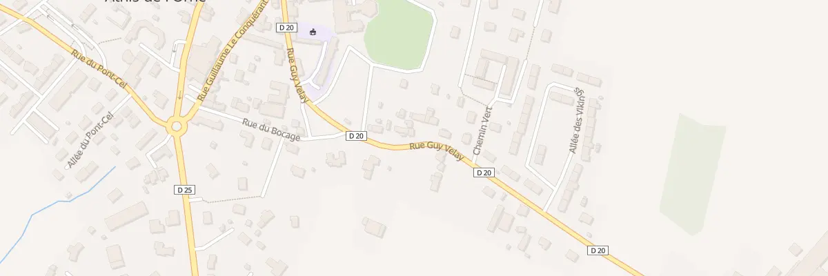 Plan du 23 Rue Guy Velay à Athis-Val de Rouvre
