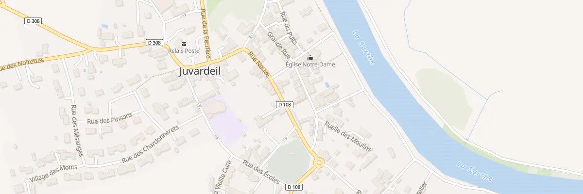 Plan du 14 Grande rue à Juvardeil