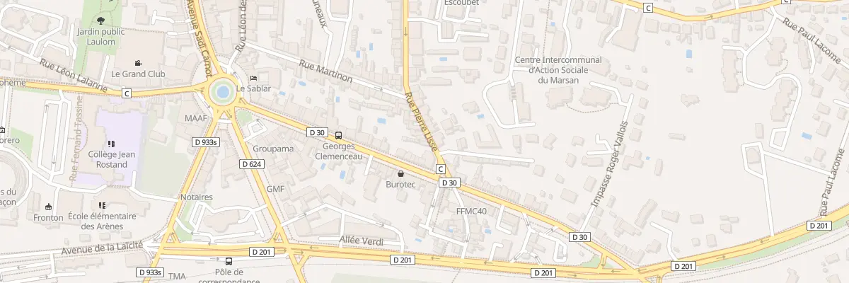 Plan du 40T Rue Pierre Lisse à Mont-de-Marsan