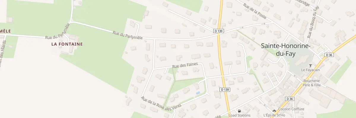 Plan du 7 Rue des Faines à Sainte-Honorine-du-Fay