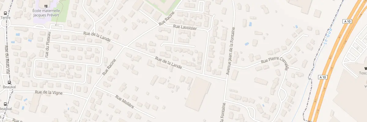 Plan du 9 Rue de la Lande à Carbon-Blanc