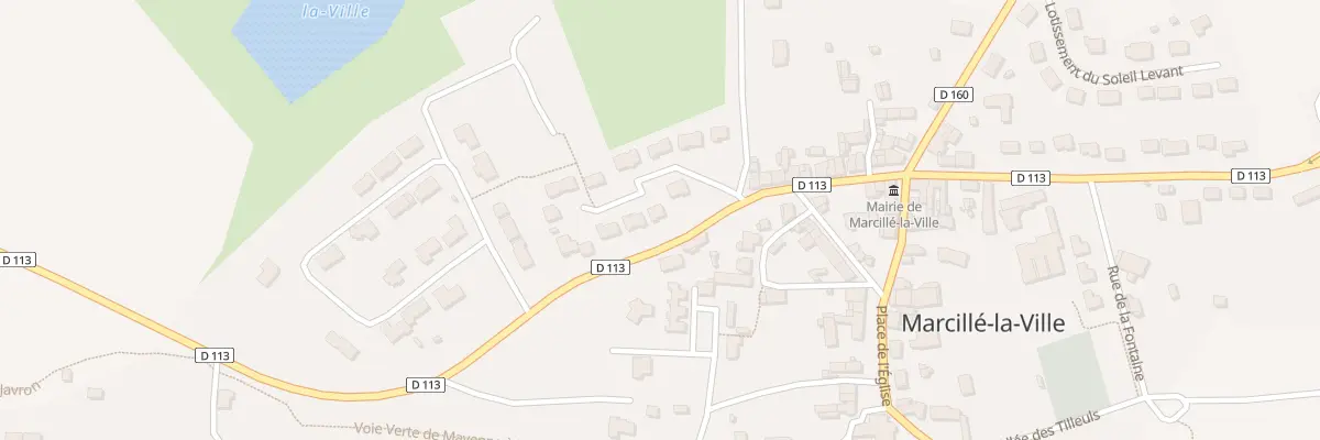 Plan du 3 Lot des Hirondelles à Marcillé-la-Ville