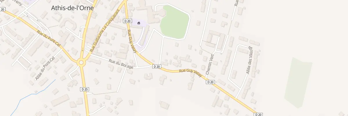 Plan du 25 Rue Guy Velay à Athis-Val de Rouvre