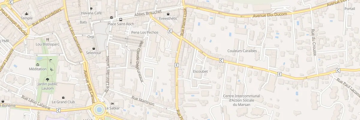 Plan du 33 Rue Pierre Lisse à Mont-de-Marsan