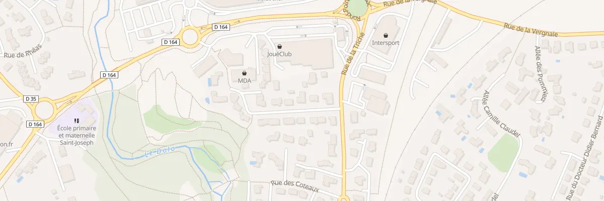 Plan du 6 Rue du Moulin de Roux à Bressuire