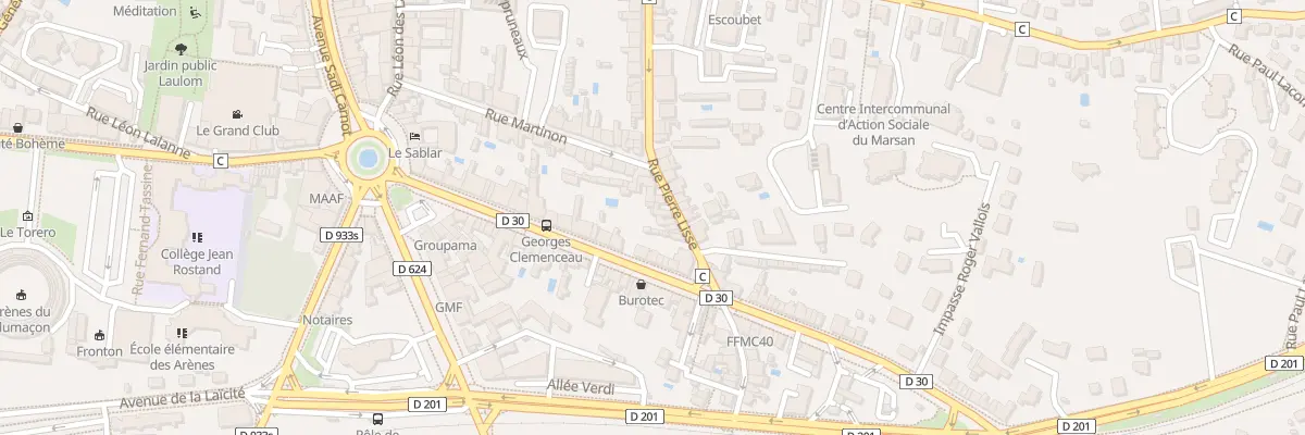 Plan du 40B Rue Pierre Lisse à Mont-de-Marsan