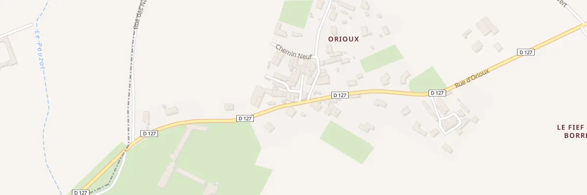 Plan du 523 Rue d’Orioux à Courcelles