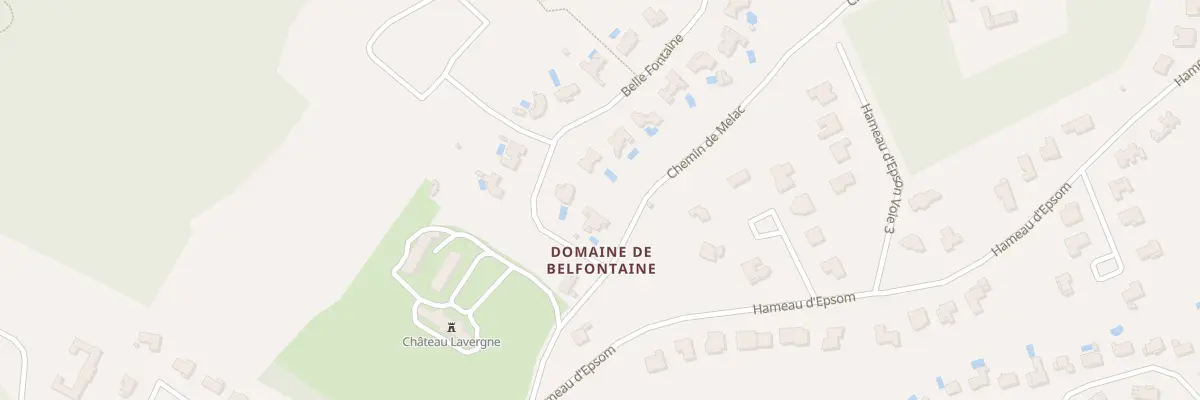 Plan du 30 Che de Melac à Bouliac