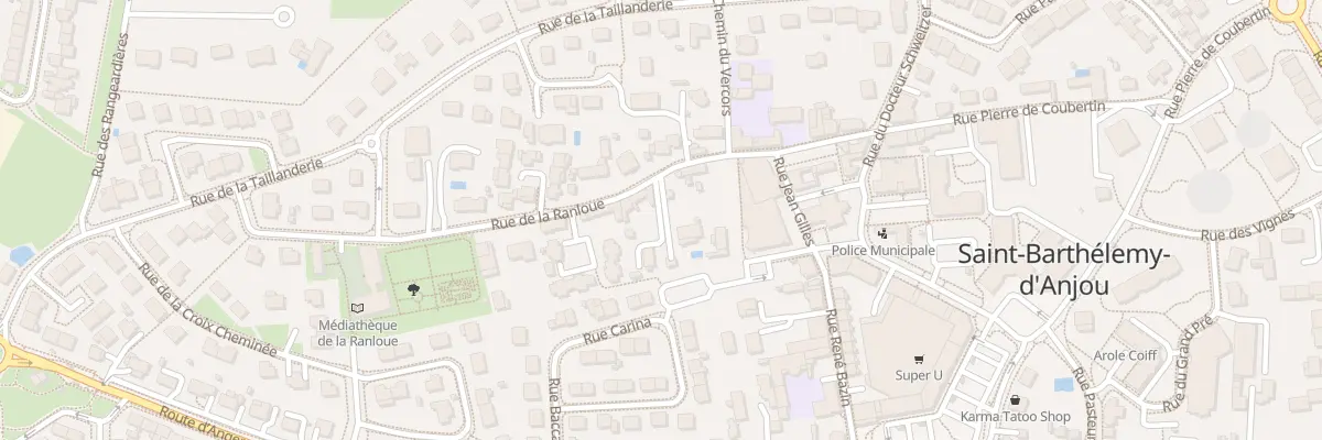 Plan du 17 Rue de la Ranloue à Saint-Barthélemy-d’Anjou