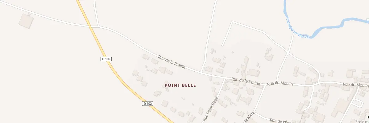 Plan du 22 Rue de la Prairie à Granzay-Gript