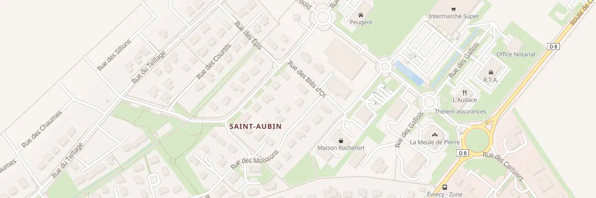Plan du 2 Rue des Moissons à Évrecy