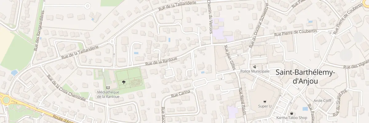 Plan du 21 Rue de la Ranloue à Saint-Barthélemy-d’Anjou