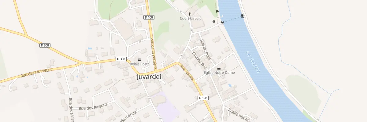 Plan du 1 Rue Neuve à Juvardeil