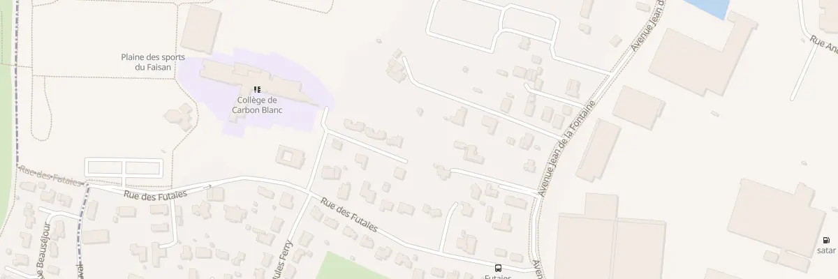 Plan du 66B Av La Fontaine à Carbon-Blanc