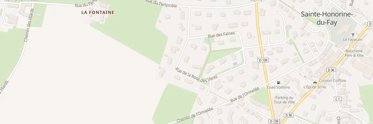Plan du 2 Rue de la Rose des Vents à Sainte-Honorine-du-Fay