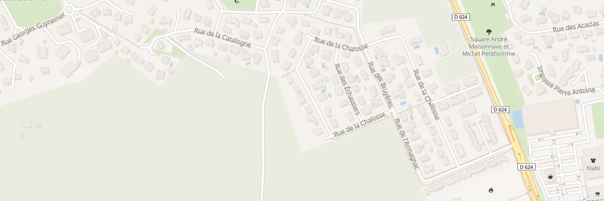 Plan du 509 Rue de la Chalosse à Benquet