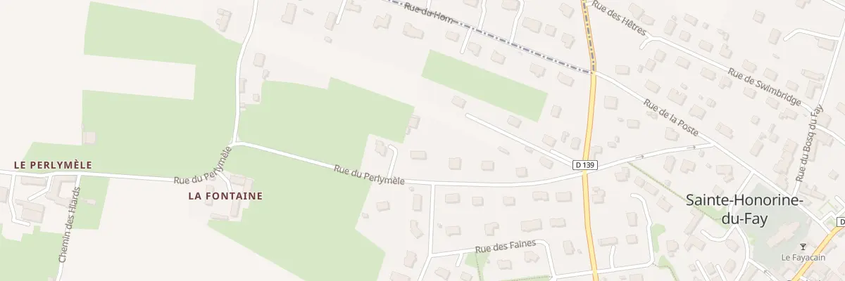 Plan du 13 Le Perlymele à Sainte-Honorine-du-Fay