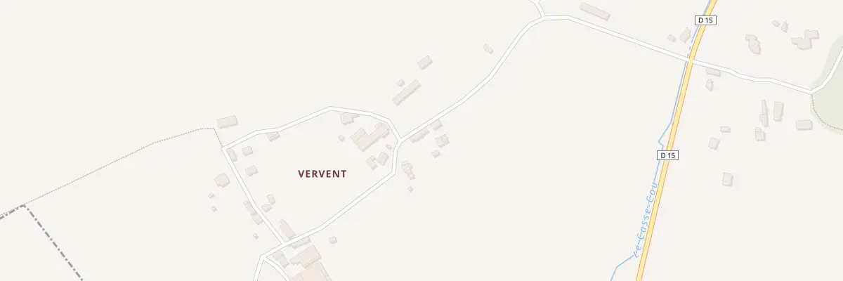 Plan du 3 Vervent à Berjou