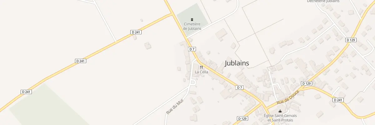 Plan du 25 Rue du Temple à Jublains