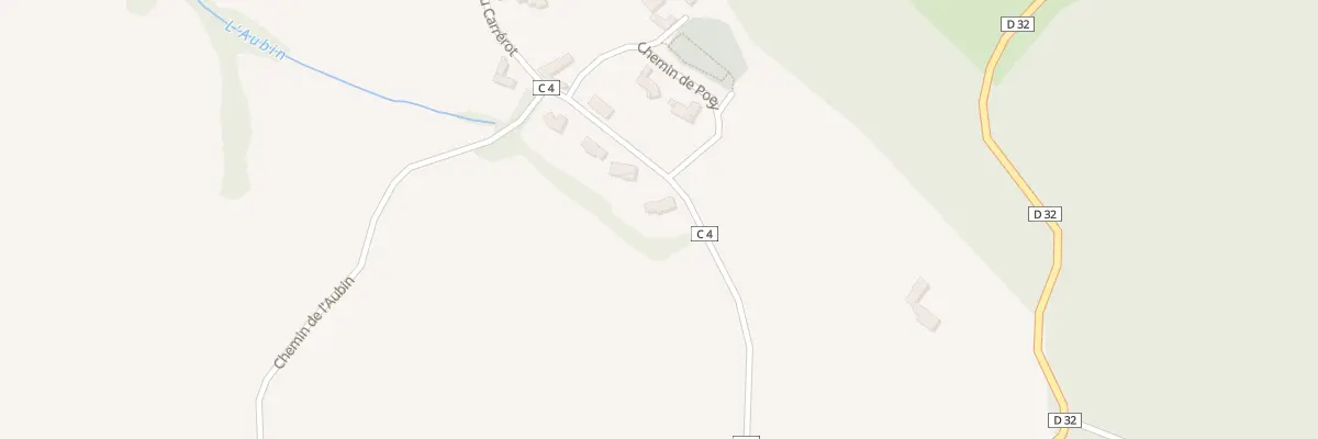 Plan du 9712 Canton à Cescau